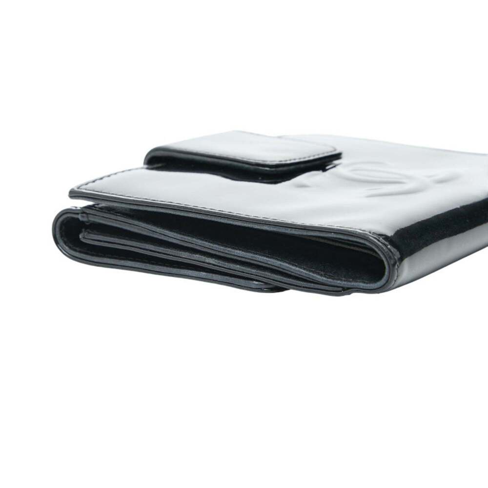 CHANEL Black Leather Logo Wallet - Picture 5 of 10